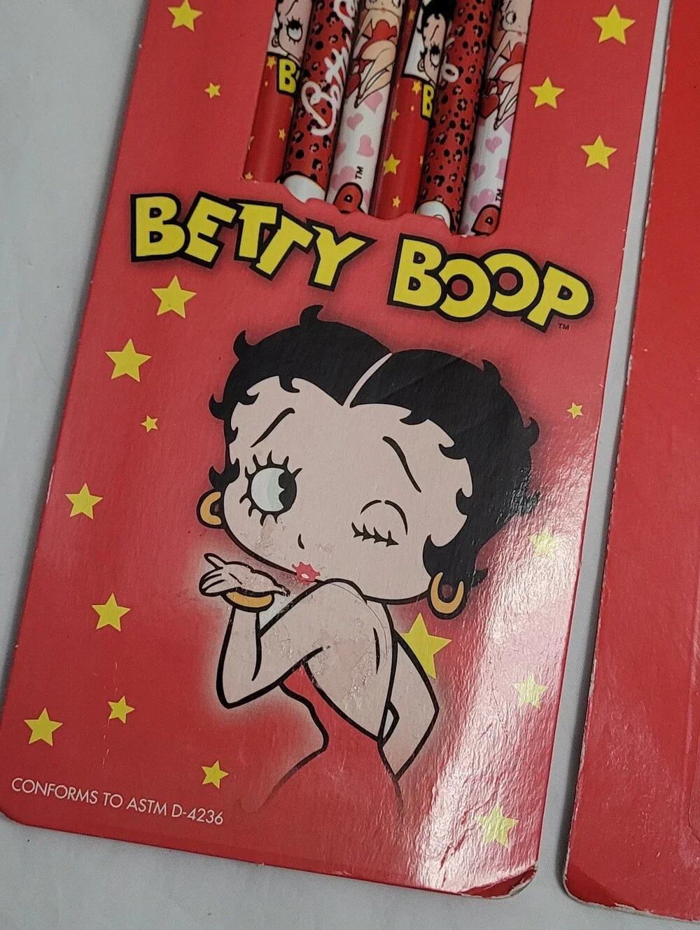 Vintage Y2K NIB King Features Syndicate Betty Boop Pencils And Pens